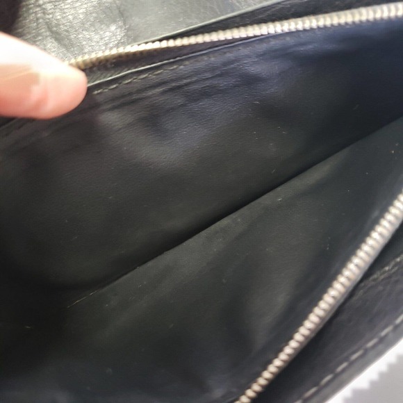 Celine Wallet Geniue Leather Black Envelope Card Holder Large Continental - Picture 4 of 12